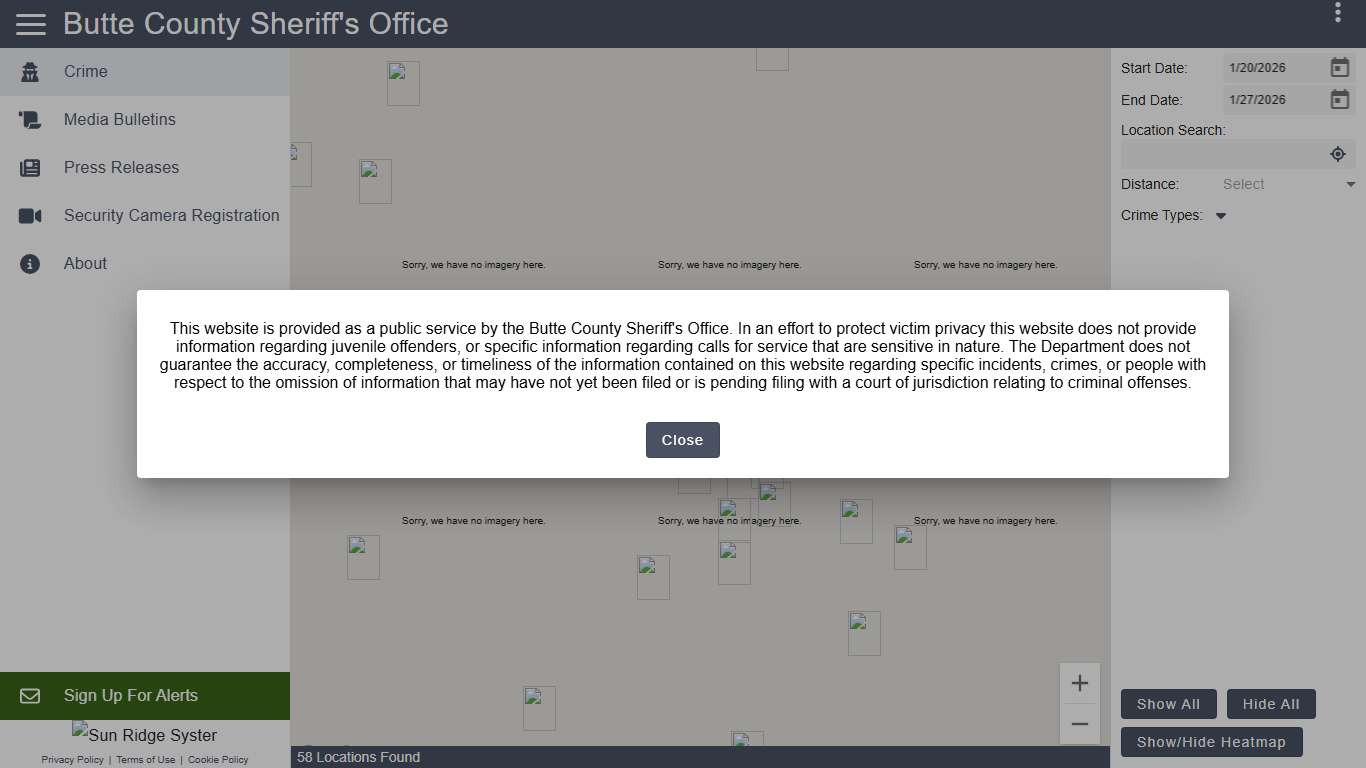 Butte County Sheriff's Office - Crime